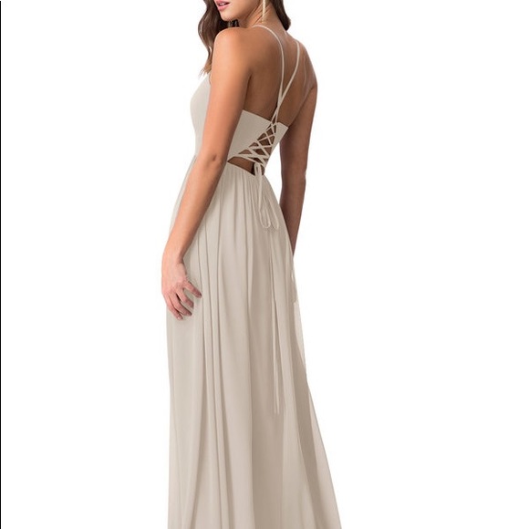 Taupe AZAZIE AAIDA Bridesmaid Dress - Picture 5 of 15